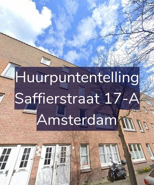 Foto gevel Huurpuntentelling voor Saffierstraat 17-A, Amsterdam