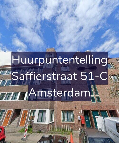 Foto gevel Huurpuntentelling voor Saffierstraat 51-C, Amsterdam