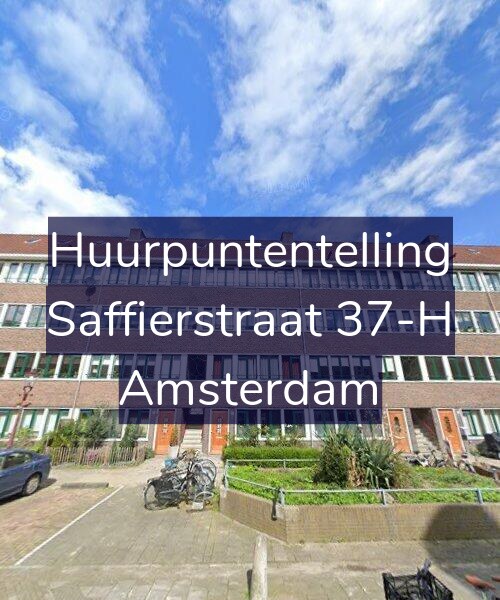 Foto gevel Huurpuntentelling voor Saffierstraat 37-H, Amsterdam