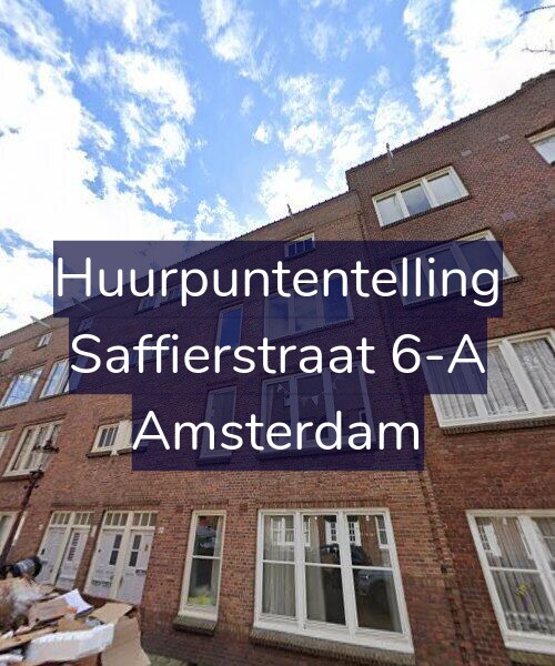 Foto gevel Huurpuntentelling voor Saffierstraat 6-A, Amsterdam