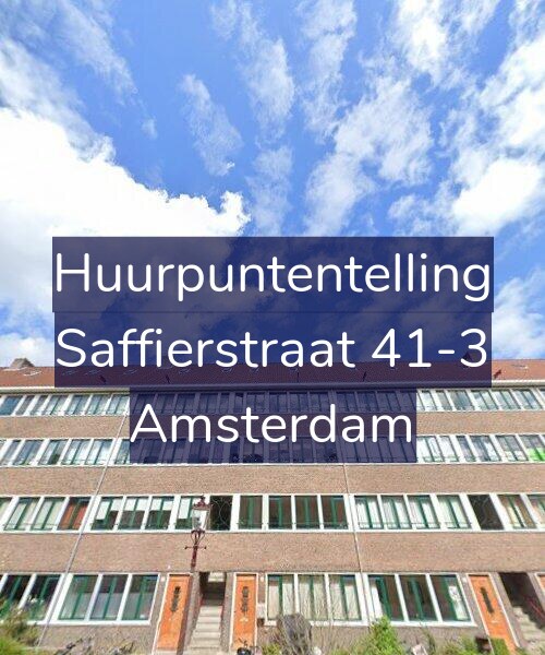 Foto gevel Huurpuntentelling voor Saffierstraat 41-3, Amsterdam