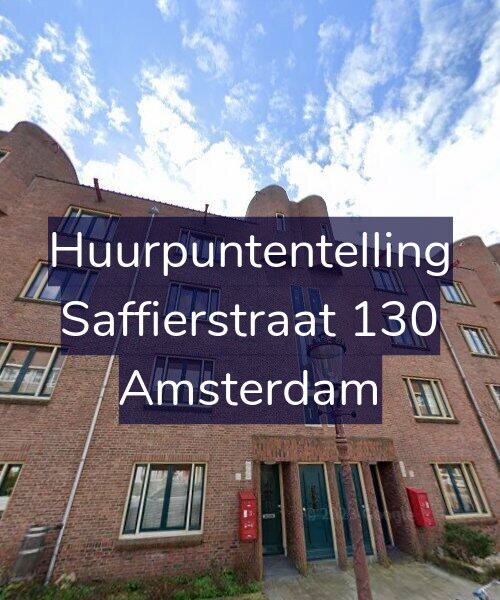 Foto gevel Huurpuntentelling voor Saffierstraat 130, Amsterdam