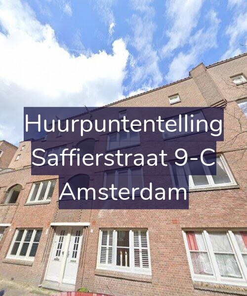 Foto gevel Huurpuntentelling voor Saffierstraat 9-C, Amsterdam