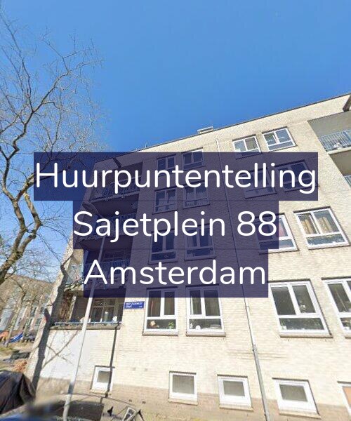 Foto gevel Huurpuntentelling voor Sajetplein 88, Amsterdam
