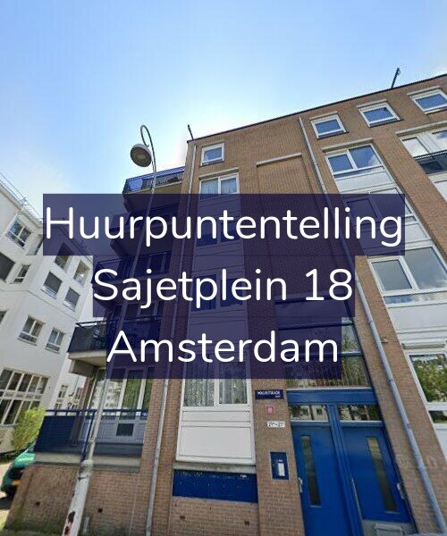 Foto gevel Huurpuntentelling voor Sajetplein 18, Amsterdam