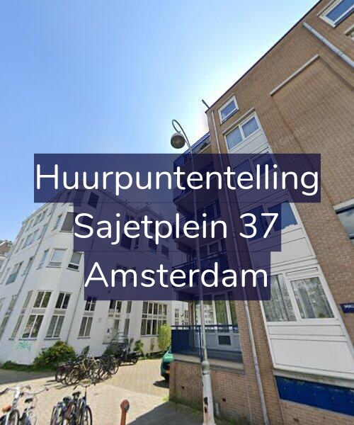 Foto gevel Huurpuntentelling voor Sajetplein 37, Amsterdam