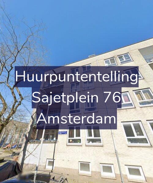 Foto gevel Huurpuntentelling voor Sajetplein 76, Amsterdam