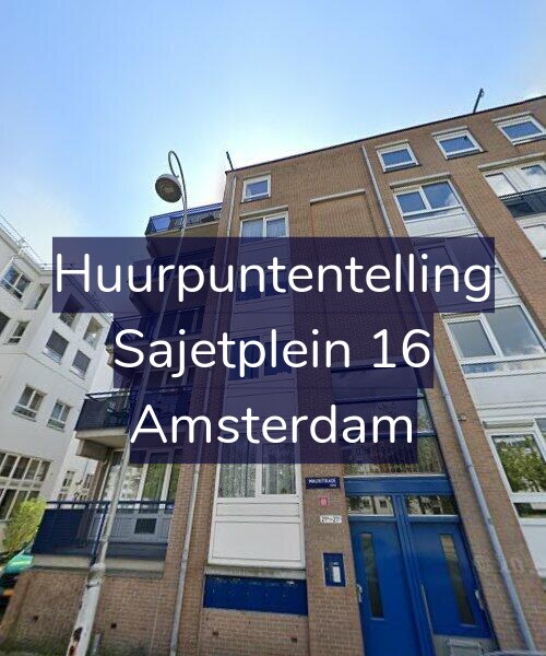 Foto gevel Huurpuntentelling voor Sajetplein 16, Amsterdam