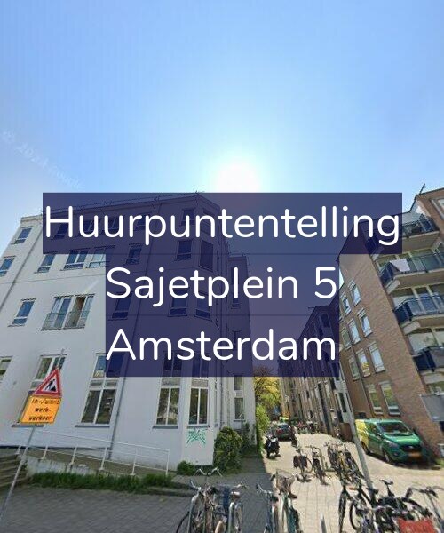 Foto gevel Huurpuntentelling voor Sajetplein 5, Amsterdam