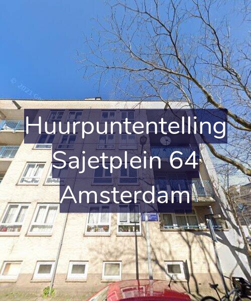 Foto gevel Huurpuntentelling voor Sajetplein 64, Amsterdam