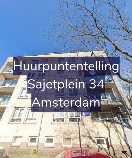 Foto gevel Huurpuntentelling voor Sajetplein 34, Amsterdam