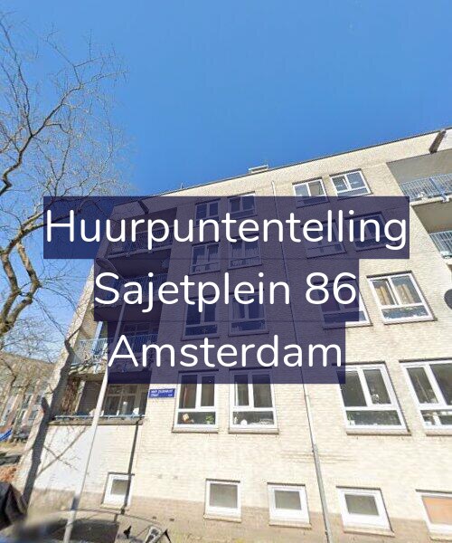 Foto gevel Huurpuntentelling voor Sajetplein 86, Amsterdam