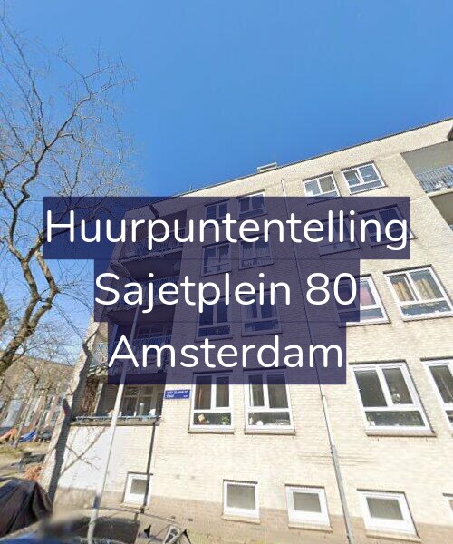Foto gevel Huurpuntentelling voor Sajetplein 80, Amsterdam
