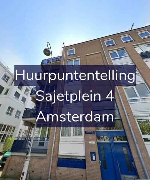 Foto gevel Huurpuntentelling voor Sajetplein 4, Amsterdam