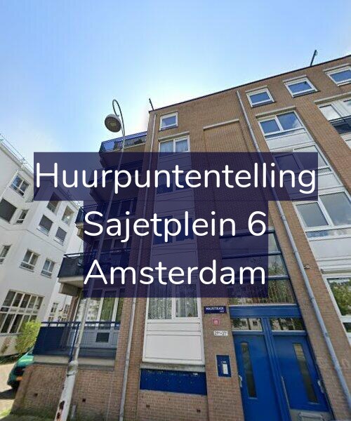 Foto gevel Huurpuntentelling voor Sajetplein 6, Amsterdam