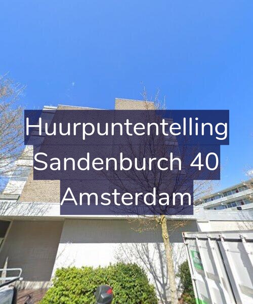 Foto gevel Huurpuntentelling voor Sandenburch 40, Amsterdam