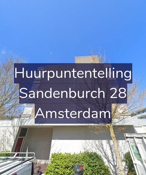 Foto gevel Huurpuntentelling voor Sandenburch 28, Amsterdam