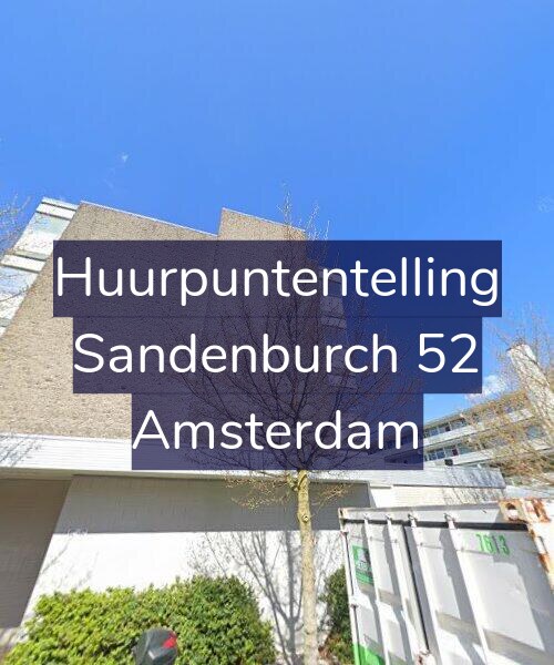 Foto gevel Huurpuntentelling voor Sandenburch 52, Amsterdam