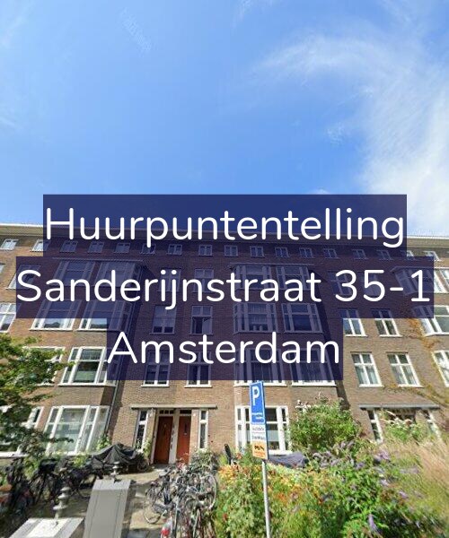 Foto gevel Huurpuntentelling voor Sanderijnstraat 35-1, Amsterdam