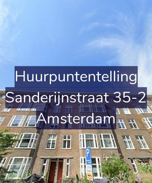 Foto gevel Huurpuntentelling voor Sanderijnstraat 35-2, Amsterdam