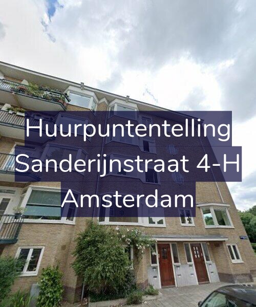 Foto gevel Huurpuntentelling voor Sanderijnstraat 4-H, Amsterdam