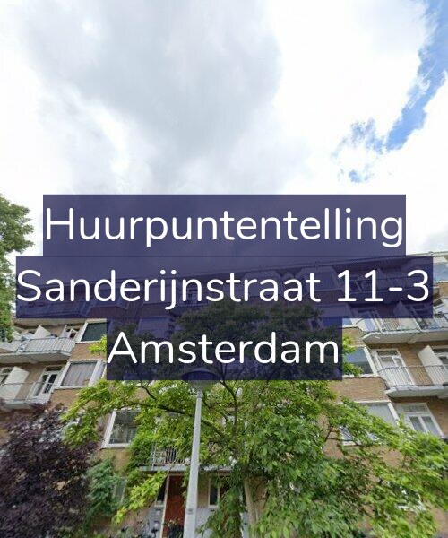 Foto gevel Huurpuntentelling voor Sanderijnstraat 11-3, Amsterdam