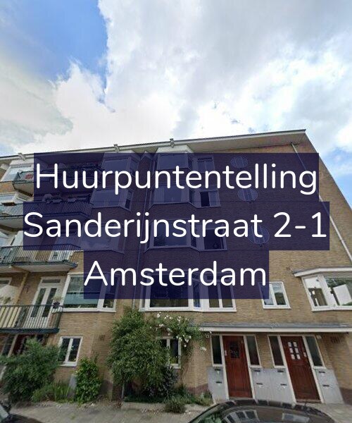 Foto gevel Huurpuntentelling voor Sanderijnstraat 2-1, Amsterdam