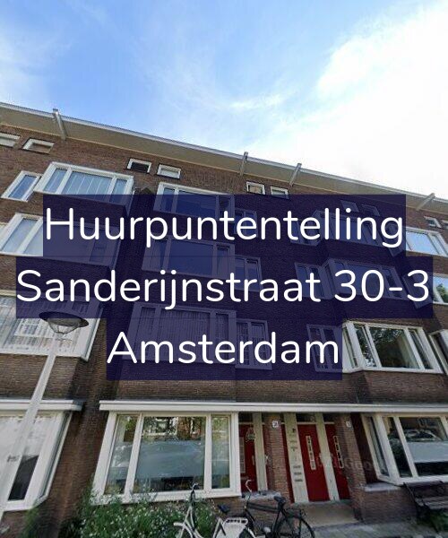 Foto gevel Huurpuntentelling voor Sanderijnstraat 30-3, Amsterdam