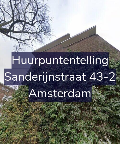 Foto gevel Huurpuntentelling voor Sanderijnstraat 43-2, Amsterdam