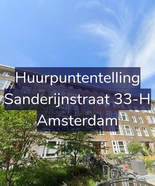 Foto gevel Huurpuntentelling voor Sanderijnstraat 33-H, Amsterdam