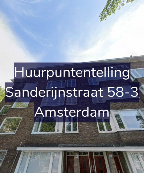 Foto gevel Huurpuntentelling voor Sanderijnstraat 58-3, Amsterdam