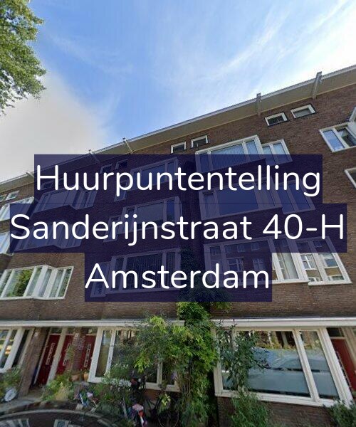Foto gevel Huurpuntentelling voor Sanderijnstraat 40-H, Amsterdam