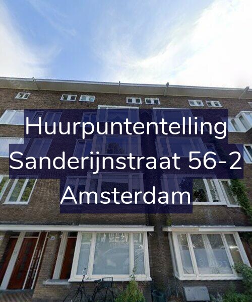 Foto gevel Huurpuntentelling voor Sanderijnstraat 56-2, Amsterdam