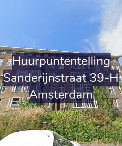 Foto gevel Huurpuntentelling voor Sanderijnstraat 39-H, Amsterdam