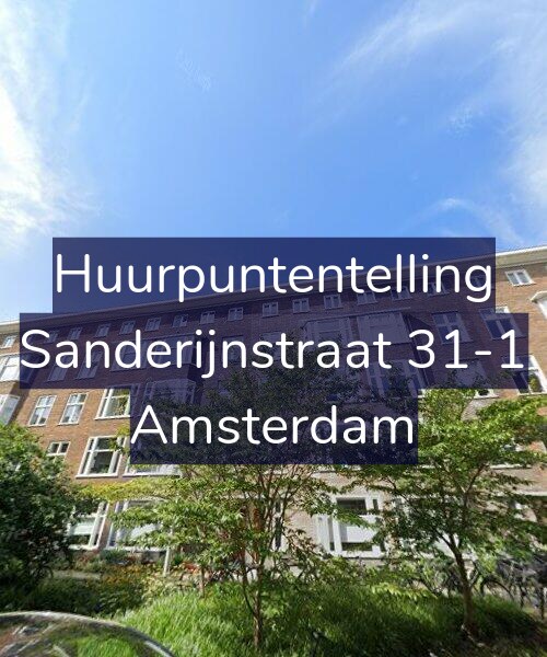 Foto gevel Huurpuntentelling voor Sanderijnstraat 31-1, Amsterdam