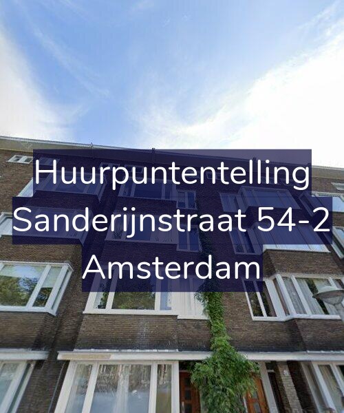 Foto gevel Huurpuntentelling voor Sanderijnstraat 54-2, Amsterdam