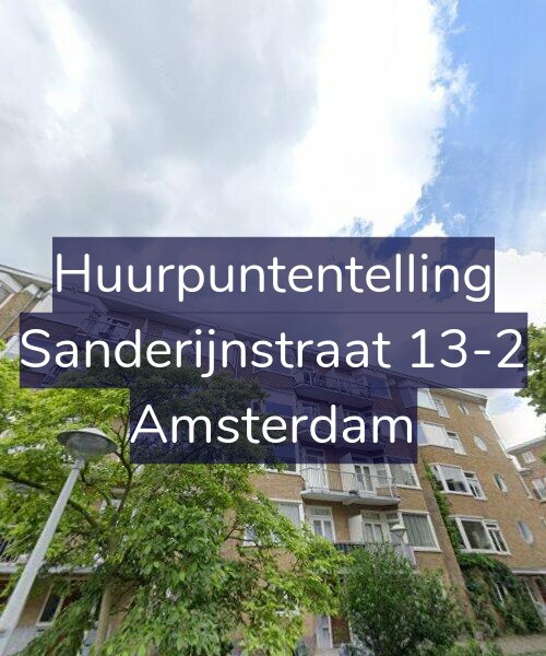 Foto gevel Huurpuntentelling voor Sanderijnstraat 13-2, Amsterdam