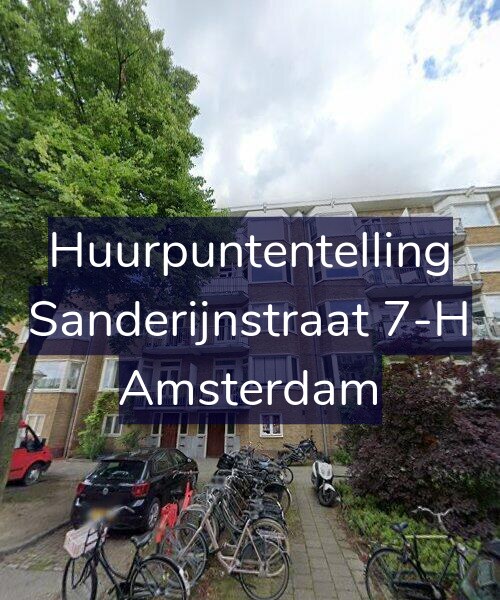 Foto gevel Huurpuntentelling voor Sanderijnstraat 7-H, Amsterdam