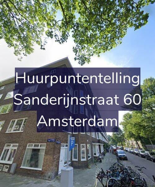 Foto gevel Huurpuntentelling voor Sanderijnstraat 60, Amsterdam