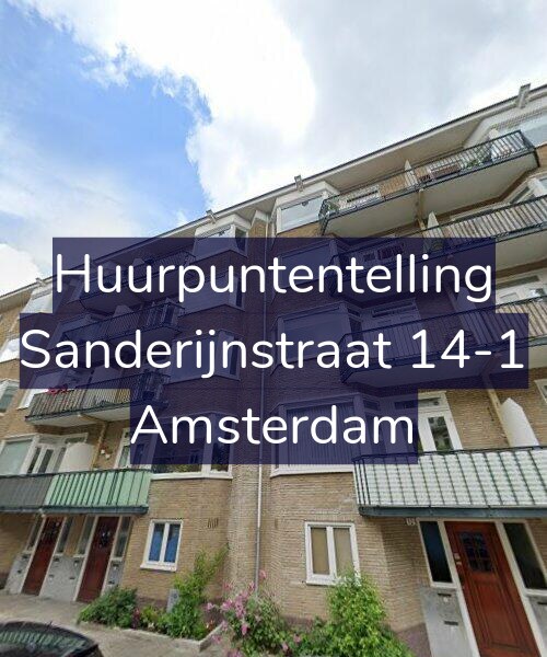 Foto gevel Huurpuntentelling voor Sanderijnstraat 14-1, Amsterdam
