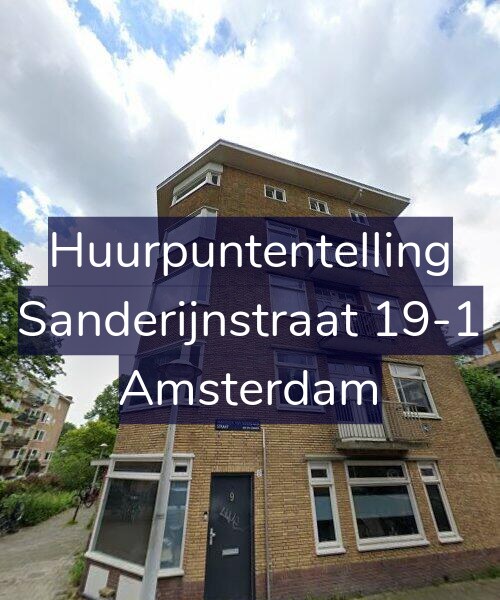 Foto gevel Huurpuntentelling voor Sanderijnstraat 19-1, Amsterdam