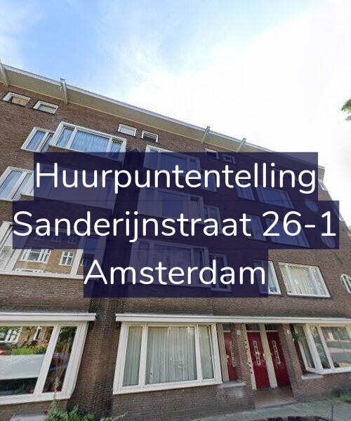 Foto gevel Huurpuntentelling voor Sanderijnstraat 26-1, Amsterdam