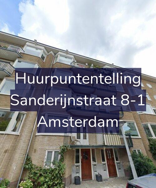 Foto gevel Huurpuntentelling voor Sanderijnstraat 8-1, Amsterdam