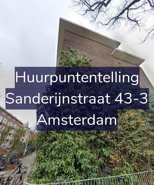 Foto gevel Huurpuntentelling voor Sanderijnstraat 43-3, Amsterdam