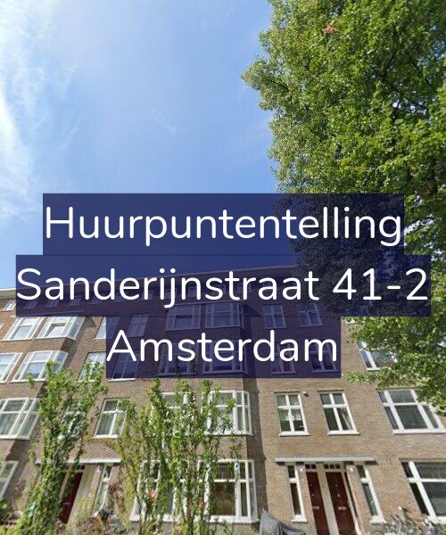Foto gevel Huurpuntentelling voor Sanderijnstraat 41-2, Amsterdam