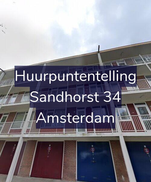 Foto gevel Huurpuntentelling voor Sandhorst 34, Amsterdam