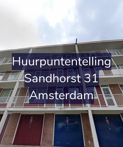 Foto gevel Huurpuntentelling voor Sandhorst 31, Amsterdam