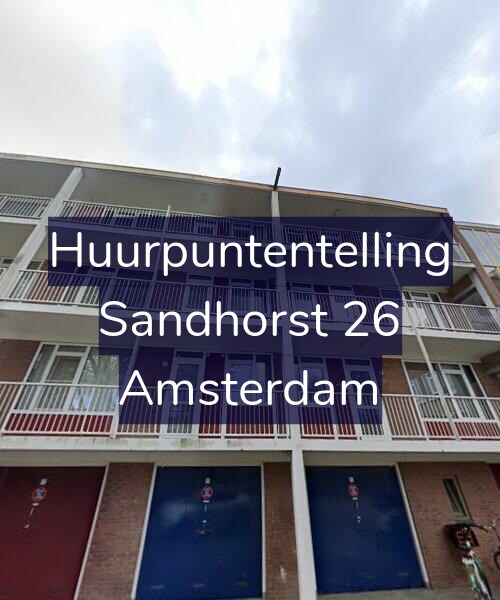 Foto gevel Huurpuntentelling voor Sandhorst 26, Amsterdam