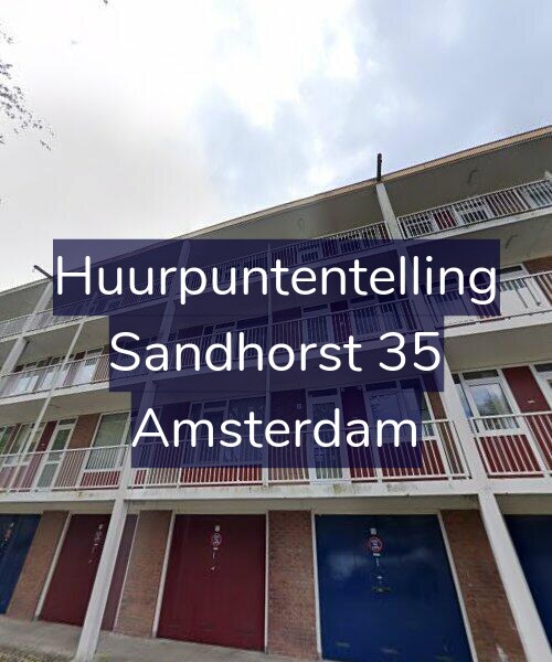 Foto gevel Huurpuntentelling voor Sandhorst 35, Amsterdam