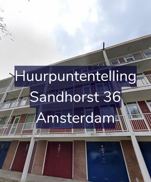 Foto gevel Huurpuntentelling voor Sandhorst 36, Amsterdam